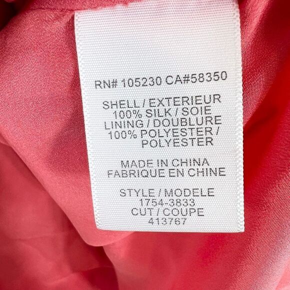 Joie Tank Shift Dress Women's Medium Silk Ikat Print Chest Pocket Lined Mini - Picture 7 of 9